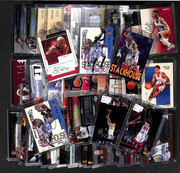 Lot Of 50 Basketball Autograph Cards 